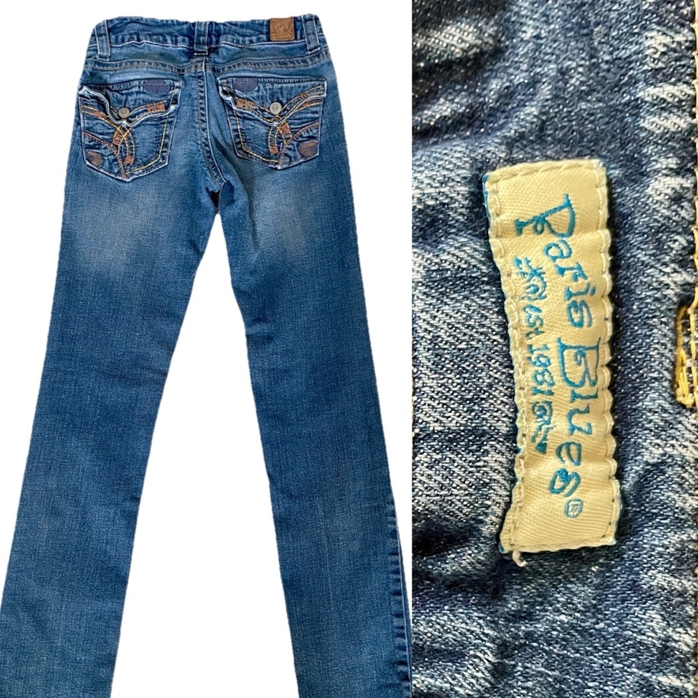 VINTAGE Y2K PARIS BLUES Low Rise Skinny JEANS Size 3